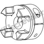 MOYRXGS19 D.22 MOYEU ROTEX GS19 2.5 ALU D.22 FENDU