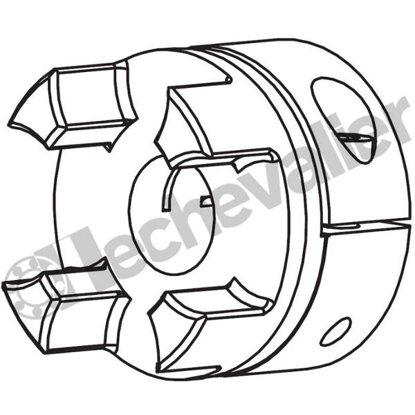MOYRXGS19 D.22 MOYEU ROTEX GS19 2.5 ALU D.22 FENDU
