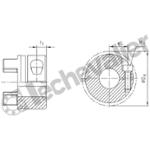 MOYRXGS19 2.6 AL10 FENDU MOYEU ROTEX GS19 2.6 AL10+RCN FENDU