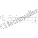 UES45-3120 RAIL DE GUIDAGE ROLLON