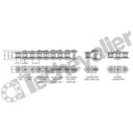 06B1 REXNORD GL CHAINE CHAINE 9.52 SIMPLE PLAQUE DROITE