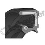 100X115X9DL BAGUE DOUBLE LEVRE