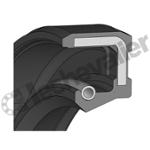 10X16X4VISL BAGUE SIMPLE LEVRE VITON