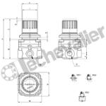 M008-R10 REGULATEUR 0-4B 1/8 DECOMPRESSION AUTOMATIQUE - CAMOZZI