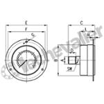 M043-F06 MANO. FACADE D40 0-6B RAR. 1/8 - BOITIER INOX - CAMOZZI