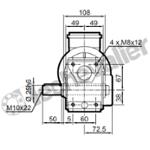 MB22 2 BA 25X50 NU HLR ARBRE LENT DOUBLE MB22 CARTER NU