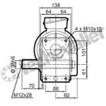MB24 2 BA 35X70 NU ARBRE LENT DOUBLE MB24 CARTER NU