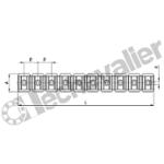 MPL-6 BARETTE PORTE TUBE 10 POSTES POUR TUBE SEMI-RIGIDE D6 - CAMOZZI