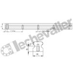 MRR20-N-F RAIL DE GUIDAGE TARAUDE ROLLON
