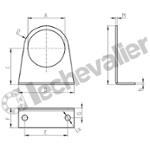 MX2-S EQUERRE FIXATION (BOUTON) MX2 CAMOZZI