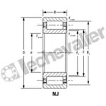 NJ2222EMAC4 ROULEMENT 110X200X53 TIMKEN