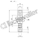 NPR-FF-M3-05 Tige élastique anti-rotation f/f M3