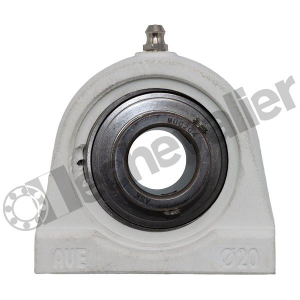 UCPA204SS/348120 PALIER RESINE BLANC AVEC RLT INOX