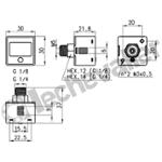 PG010-PB-1/8 MANO. DIGITAL 0/10B M.1/8 - F.M5 -  AUTONOME - CAMOZZI