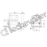 B-32-20 LOT DE 2 EQUERRES BASSES POUR VERIN SERIE 32 D20