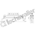 B-50-16 LOT DE 2 EQUERRES BASSES POUR VERIN SERIE 50 D16