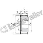 100L Z21 2F MA(TL1108) POULIE POWERGRIP ACIER 2 FLASQUES