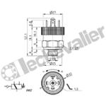 PM11-SC PRESSOSTAT A MEMBRANE 1NF + 1NO - G1/4 - CAMOZZI