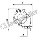 PPS1 BT3227 BRIDE PIQUAGE D32 F3/4 CORPS ALU GRIFFES INOX - PREVOST
