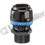 PPS1 MM3234 RACCORD DROIT D32-M1 CORPS ALU GRIFFES INOX - PREVOST