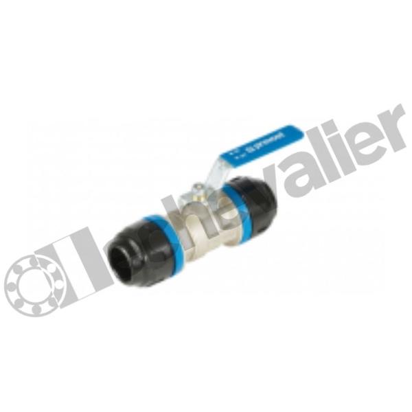 PPS1 RSI32 VANNE 1/4T POUR TUBE D32 CORPS ALU GRIFFES INOX - PREVOST