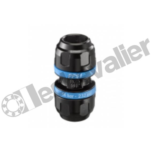 PPS1 UN25 UNION DOUBLE D25 CORPS ALU GRIFFES INOX - PREVOST