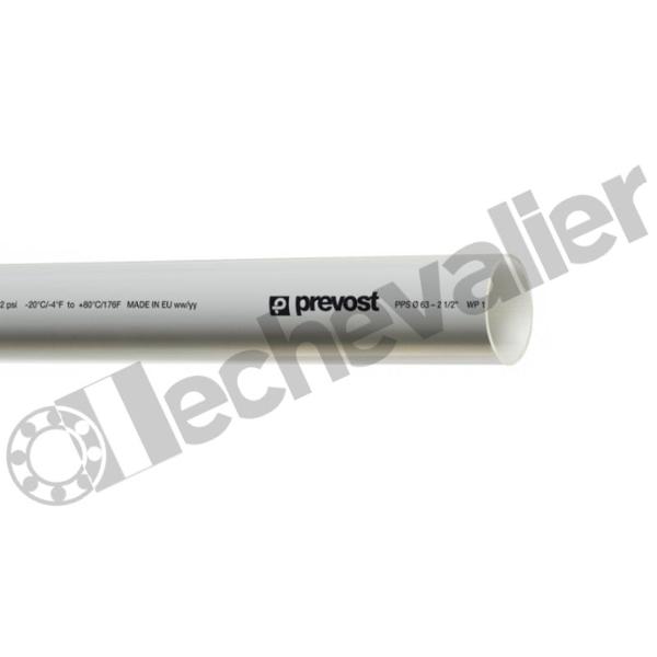 PPS GTU1640 TUBE ALU D16 L=4M PEINTURE EPOXY GRISE - PREVOST