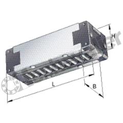 PR14044-GR1/0-5 PATIN A ROULEAUX INA