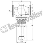 PRDX.65PN40R4 DETENDEUR VAPEUR DN65 Kv=60 2,0 à 6,2B FAF=290mm - SART