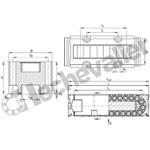 PR14061-GR1/0-5 PATIN A ROULEAUX INA