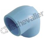 PVR 9CE25 COUDE PVC EGAL 90° D25 PN: 13B A 20°C - BLEU - PREVOST