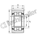 PWTR25-2RS-RR-XL GALET INA