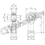 KI20-D ROTULE ASKUBAL M20X1.5