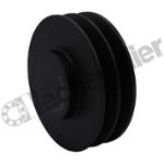 SPA100 2 GORGES MONOBLOC POULIE TRAP FONTE COURROIE L12,7MM