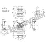 QCBF2A025A040 VERIN GUIDE D.E. A BILLES MAGN. TIGE TRAV. D25 C40