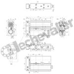 QXT2A016A010 VERIN BI-TIGES D.E. LISSES MAGN. D16 C10