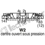 R503A2B70MA00F1 DIST. 5/3 CP 24VDC 1100L/min ISO15407-2 26mm AVENTICS