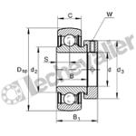 RAE35-XL-NPP-B ROULEMENT INA