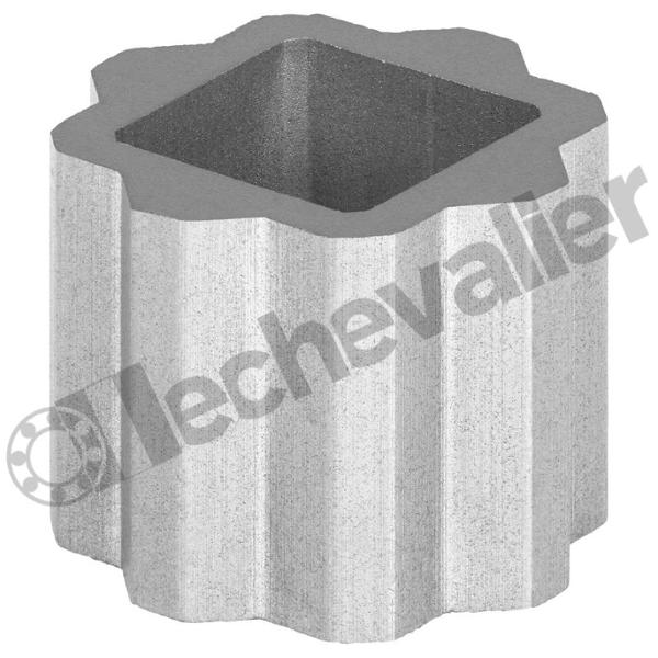 ROC.14X9 RED. HEXA/CARRE ACIER .