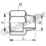 246I.15X21-8X13 REDUC.FM INOX 316L ( 1/2 X 1/4 ) BSPP INOX 316L - PN20