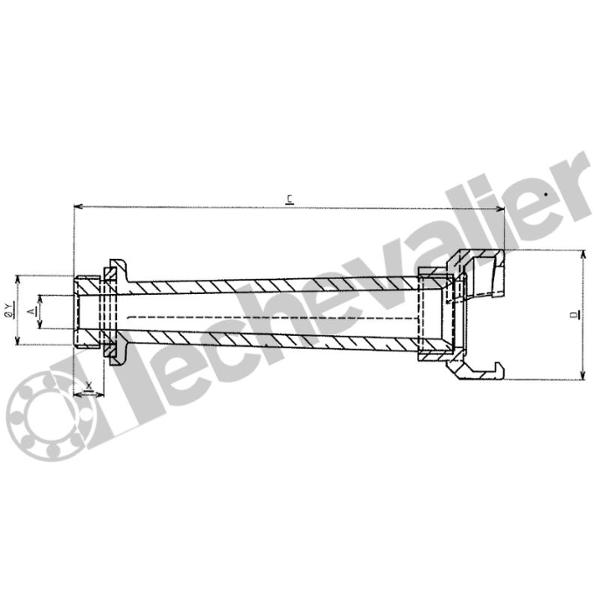 RSFLB.40 FUT DE LANCE BZE. SYM. 40 M36X200 - TRIBOULET
