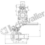 B22.10D60C75L ROBINET 3P BW INOX EMBOUT ISO1127 / EN10357-C - GEMU