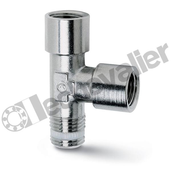 S2070 3/8-3/8 TE M-F-F LAITON 3/8 TE MALE RENVERSE - SPRINT - CAMOZZI