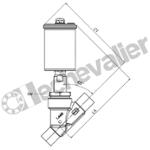 S40.15S6037511G3 VAC 2/2NF I. BW15 CORPS 1.4408 - TETE D70 - GEMU