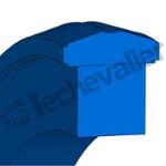 SIMKO300 60X44.5X6/6.3 PU98/NBR72 JOINT DE PISTON FREUDENBERG-417295