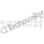 TES20-2080 X RAIL ELECTRO ZINGUE ROLLON