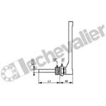 233310 THERMO. H150mm 0 à +120°C RAR 1/2 - PLONGEUR 100mm - CITEC