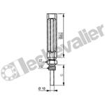 230130 THERMO. H150mm 0 à +120°C RV 1/2 - PLONGEUR 63mm - CITEC