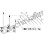 RPTS10X2-D VIS TRAP. ACIER C35/C45 DROITE