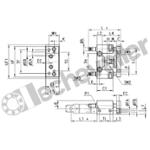 45NUT025A0050 UNITE GUIDE EN U PALIERS LISSES PR ISO6432 D25 C50